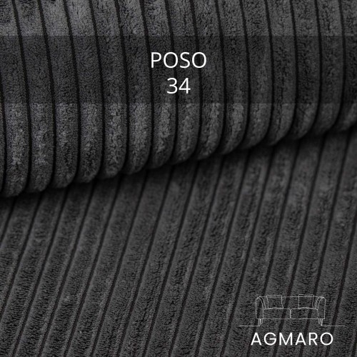 Próbka Tkanina Poso 34 Ciemnoszara | Agmaro