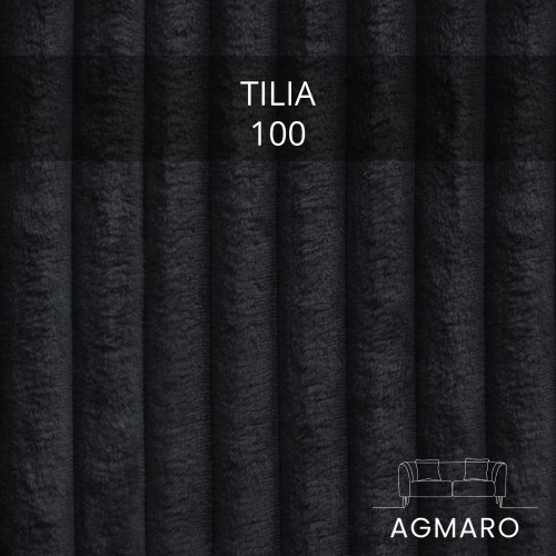 Próbka Tkanina Tilia 100 Czarna | Agmaro
