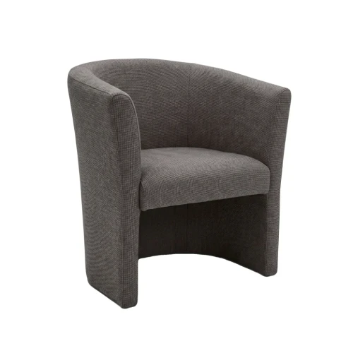 Fotel kubełkowy Sawana 03 - widok od boku, zaokrąglone oparcie