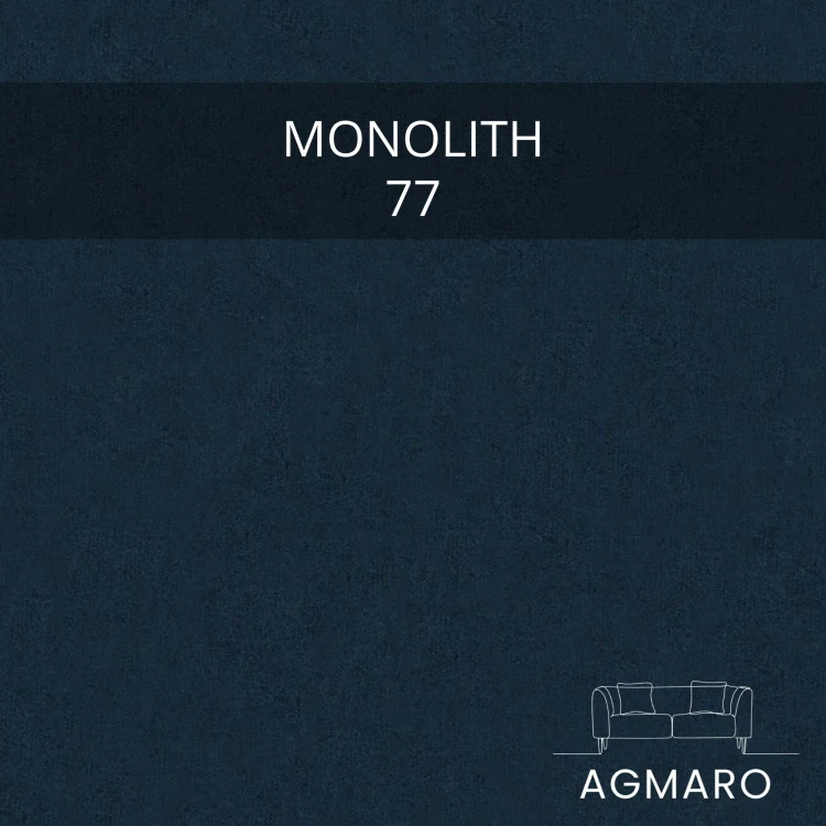 Welurowa tkanina Monolith 77 - zbliżenie na strukturę w kolorze granatowym