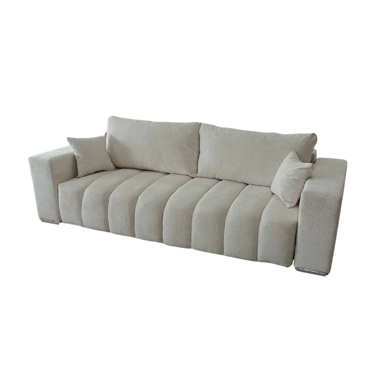 Sofa 3-osobowa CORA w beżowej tkaninie Cremona 02 - ujęcie z góry