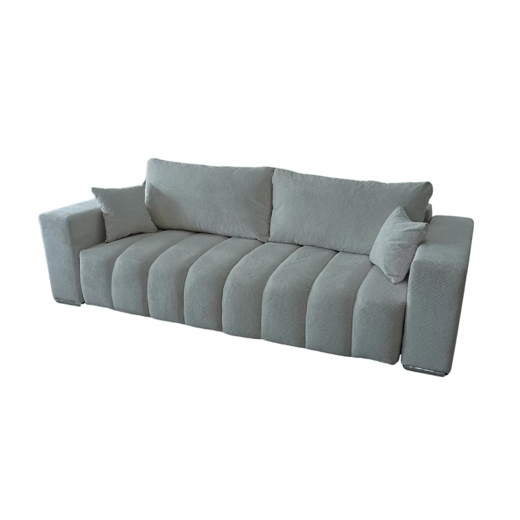 Sofa 3-osobowa CORA w szarej tkaninie Egon 25