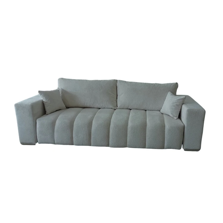 Nowoczesna Sofa 3-osobowa CORA w szarej tkaninie Egon 25