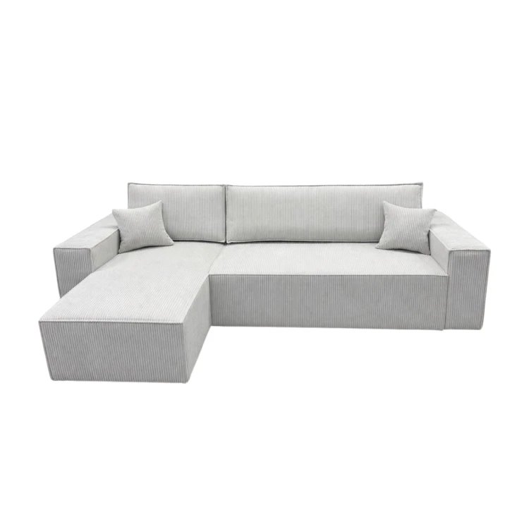 Narożnik MILA w tkaninie Poso 100 - widok z przodu