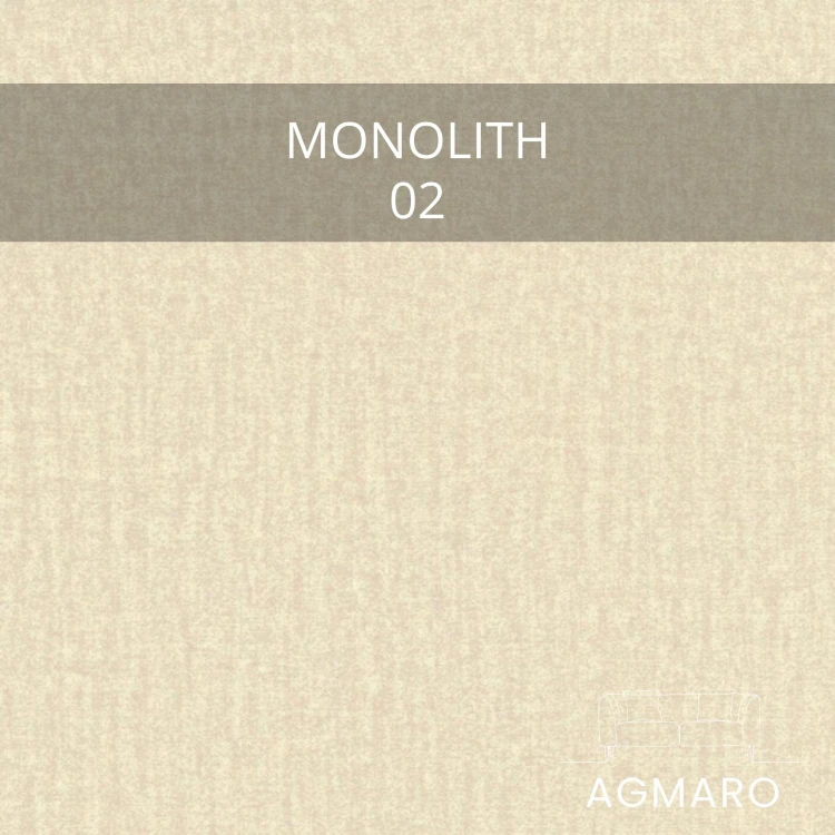 Welurowa tkanina Monolith 02 - zbliżenie na strukturę w kolorze kremowym