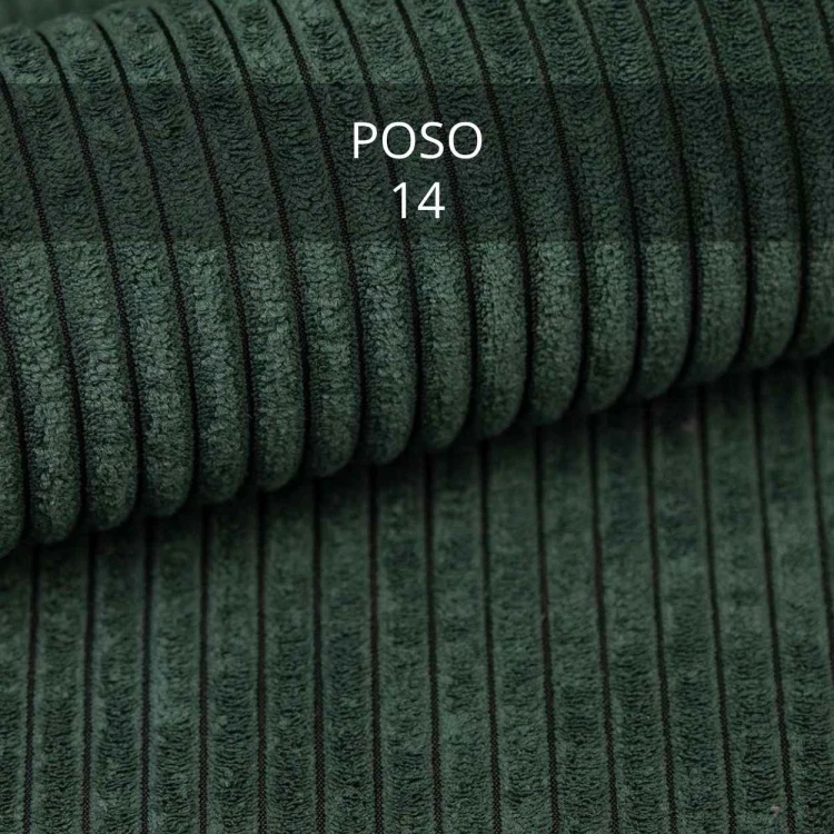 Tkanina poso 14 butelkowa zieleń – próbka materiału narożnika ANTON - Agmaro